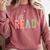 Let's Read Book Nerd Reading Book Lover Librarian Teacher Comfort Colors Sweatshirt Crimson