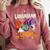 Librarian Boo Crew Teacher Student Halloween Costume Comfort Colors Sweatshirt Crimson