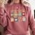 Library Is My Jam Librarian Appreciation Reading Teacher Comfort Colors Sweatshirt Crimson