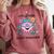 Little Miss Stem Teacher Comfort Colors Sweatshirt Crimson