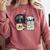 Llama Shirt English Teacher School Student ESL Joke Comfort Colors Sweatshirt Crimson