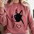 I Love My Boston Terrier Dog With Heart Comfort Colors Sweatshirt Crimson