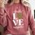 Love Leopard Print Teacher Cheetah School Inspire Teach Comfort Colors Sweatshirt Crimson Love Leopard Print Teacher Cheetah School Inspire Teach Comfort Colors Sweatshirt Crimson