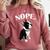 Love NOPE Boston Terrier Dog Lover Comfort Colors Sweatshirt Crimson