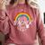 Luckiest Teacher Ever Rainbow- St Patricks Day Teacher Comfort Colors Sweatshirt Crimson Luckiest Teacher Ever Rainbow- St Patricks Day Teacher Comfort Colors Sweatshirt Crimson