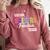 Maestra Fabulosa Bilingual Spanish Espanol Teacher School Comfort Colors Sweatshirt Crimson