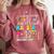 Maestra Spanish Teacher Back To School Maestra De Espanol Comfort Colors Sweatshirt Crimson