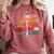 Math Language History Reading Science Music Teacher Comfort Colors Sweatshirt Crimson