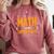 Math Is My Superpower Math Teacher Student Comfort Colors Sweatshirt Crimson