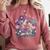 Microscope Flower Butterfly Biology Science Teacher Student Comfort Colors Sweatshirt Crimson Microscope Flower Butterfly Biology Science Teacher Student Comfort Colors Sweatshirt Crimson