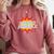 Mission Possible Motivational Inspirational School Teacher Comfort Colors Sweatshirt Crimson