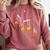 Music Note Pumpkin Fall Music Teacher Halloween Costume Comfort Colors Sweatshirt Crimson