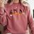 Music Notes Pumpkin Music Teacher Musician Fall Halloween Men Women Kids Comfort Colors Sweatshirt Crimson