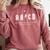 Music Teacher AB CD For Those About To Learn Rock Comfort Colors Sweatshirt Crimson