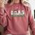 Music Teacher Christmas Holiday Wnter Music Instructor Comfort Colors Sweatshirt Crimson
