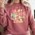 In My Music Teacher Era Retro Back To School Musician Band Men Women Comfort Colors Sweatshirt Crimson
