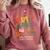 Music Teacher Music Sing Play Dance Choir Piano Comfort Colors Sweatshirt Crimson