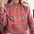 Be Nice To Me I Know Santa Teacher Christmas Men Women Comfort Colors Sweatshirt Crimson Be Nice To Me I Know Santa Teacher Christmas Men Women Comfort Colors Sweatshirt Crimson