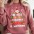 Be Nice To The Teacher Santa Is Watching Christmas Comfort Colors Sweatshirt Crimson