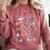 Ocean Animals Alphabet Cute Sea Life ABC Marine Kids Teacher Comfort Colors Sweatshirt Crimson