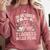 In October Pre-K Teachers Wear Pink Ribbon Breast Cancer Comfort Colors Sweatshirt Crimson