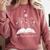 One-More Chapter Wildflower Reading Teacher Library Bookish Comfort Colors Sweatshirt Crimson
