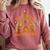 One Thankful Math Teacher Thanksgiving Autumn Fall Rainbow Comfort Colors Sweatshirt Crimson