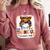 One Thankful Teacher's Aide Messy Bun Thanksgiving Fall Comfort Colors Sweatshirt Crimson