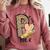 P Is For Pre K Teacher Leopard First Day Of School For Men Women Girls Kids Comfort Colors Sweatshirt Crimson