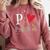 P Is For Preschool Teacher Student Back To School Comfort Colors Sweatshirt Crimson P Is For Preschool Teacher Student Back To School Comfort Colors Sweatshirt Crimson