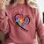 Para Heart Teacher Paraprofessional Paraeducator Men Women Comfort Colors Sweatshirt Crimson Para Heart Teacher Paraprofessional Paraeducator Men Women Comfort Colors Sweatshirt Crimson