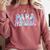 Paraprofessional Groovy Back To School Cute Teachers Women Comfort Colors Sweatshirt Crimson