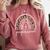 Paraprofessional Rainbow Para Teacher Parapro Comfort Colors Sweatshirt Crimson Paraprofessional Rainbow Para Teacher Parapro Comfort Colors Sweatshirt Crimson