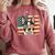 Patriotic Boston Terrier Dog Lover USA Flag 4th Of July For Men Women Kids Comfort Colors Sweatshirt Crimson