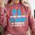 PE Teacher Art For Men Women Gym Teacher Appreciation Comfort Colors Sweatshirt Crimson