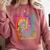 PE Teacher Phys Ed Tie Dye Physical Education Appreciation Comfort Colors Sweatshirt Crimson