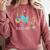 Peace Love Art Painting Palette Art Teacher Comfort Colors Sweatshirt Crimson Peace Love Art Painting Palette Art Teacher Comfort Colors Sweatshirt Crimson