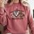 Peace Love Coffee Science Teacher Comfort Colors Sweatshirt Crimson