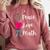 Peace Love Math Maths Teacher Pi Symbol Men Women Comfort Colors Sweatshirt Crimson