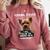 Personal Stalker I'Ll Follow You Wherever You Go Yorkie Comfort Colors Sweatshirt Crimson