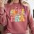 In My Physical Education Era PE Teacher Women Men Comfort Colors Sweatshirt Crimson