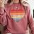 Pianist Retro Sunset Piano Keyboard Player Teacher Comfort Colors Sweatshirt Crimson