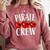 Pirate Crew Pirate Teacher Team Squad Talk Like A Pirate Day For Men Women Kids Comfort Colors Sweatshirt Crimson
