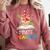 Pirate Teacher Halloween Skull Adult Comfort Colors Sweatshirt Crimson