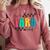 Pre-K Paraprofessional Teacher Back To School Vibes Comfort Colors Sweatshirt Crimson Pre-K Paraprofessional Teacher Back To School Vibes Comfort Colors Sweatshirt Crimson