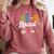 Pre-K Squad Teacher Student Kids Preschool Back To School Comfort Colors Sweatshirt Crimson