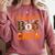 Preschool Boo Crew Halloween Teachers Students Costume Comfort Colors Sweatshirt Crimson