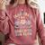 Preschool Teacher Appreciation Team Pre-K Grow With The Flow Comfort Colors Sweatshirt Crimson