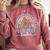 Preschool Teacher Leopard Boho Rainbow Back To School Comfort Colors Sweatshirt Crimson Preschool Teacher Leopard Boho Rainbow Back To School Comfort Colors Sweatshirt Crimson