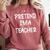 Pretend I'm a Teacher Lazy Last Minute Halloween Costume Comfort Colors Sweatshirt Crimson